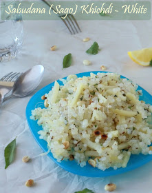 spusht | white sabudana khichadi with potatoes and peanuts