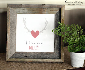 farmhouse valentine's day decor, chic on a shoestring decorating