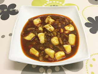 Bean stew with cuttlefish