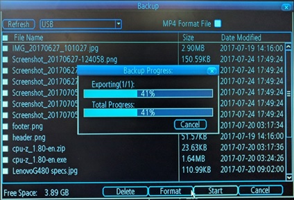 Swann export recordings usb