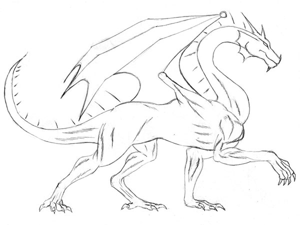 Dragones de fuego para dibujar a lápiz - Imagui