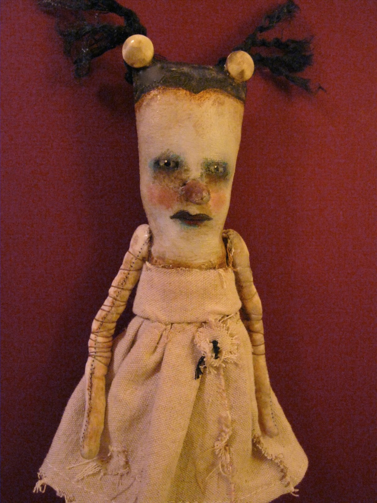 Sandy Mastroni: odd strange bizarre funny creepy art dolls , sandy mastroni