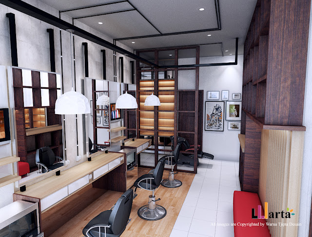 Desain Salon Barbershop Bandar Lampung Tangerang
