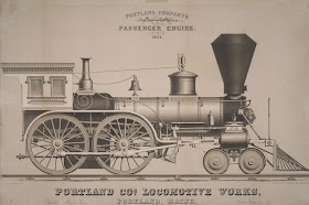 locomotive builder's lithograhic print