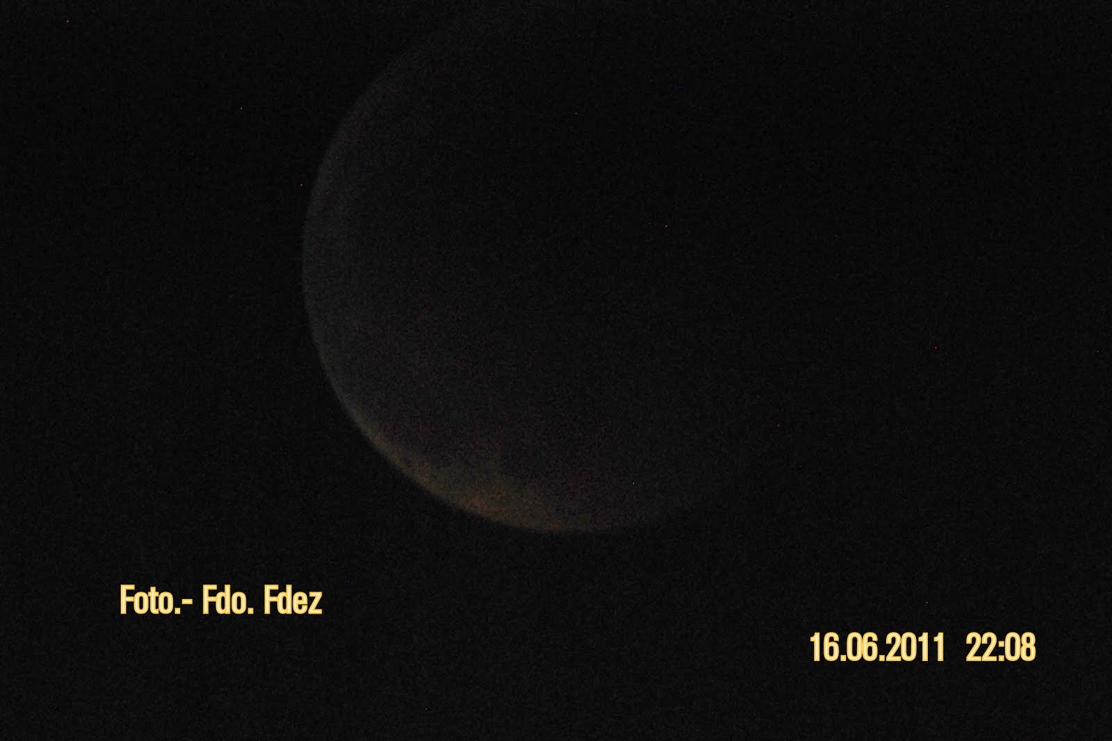 desde mi cerro Eclipse lunar del 15 de junio 2011