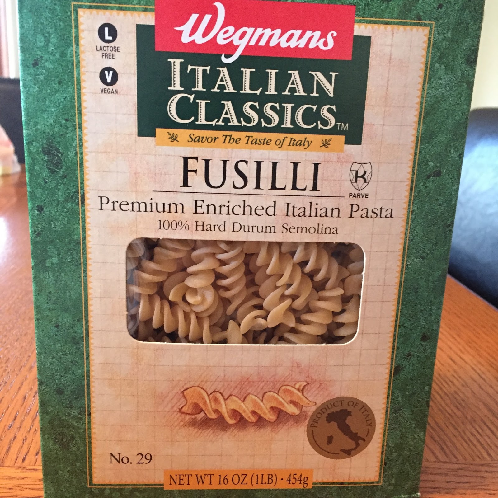 Whats at Wegmans? Wegmans Fusilli Pasta review