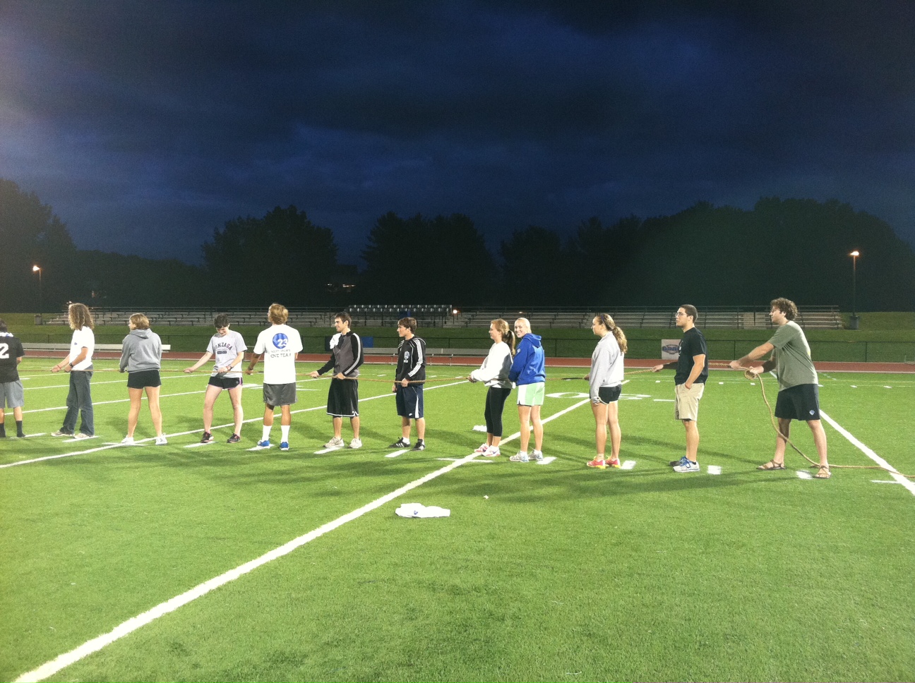 Washington & Lee University Women's Lacrosse Team Bonding Both as