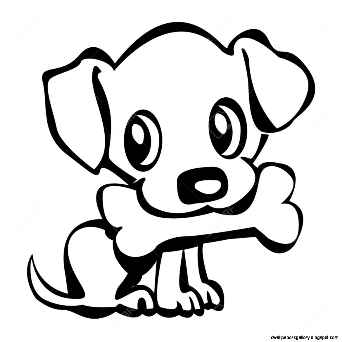 Cute Dog Drawing Step By Step | Wallpapers Gallery