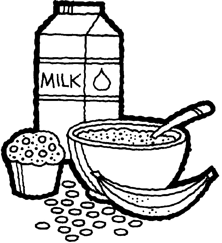 Dibujos para colorear de desayunos saludables - Imagui