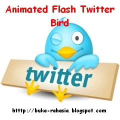 widget follow twitter animated flash blogger