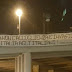 Profughi a San Benigno, striscione di Fiamma nazionale contro il centro d'accoglienza