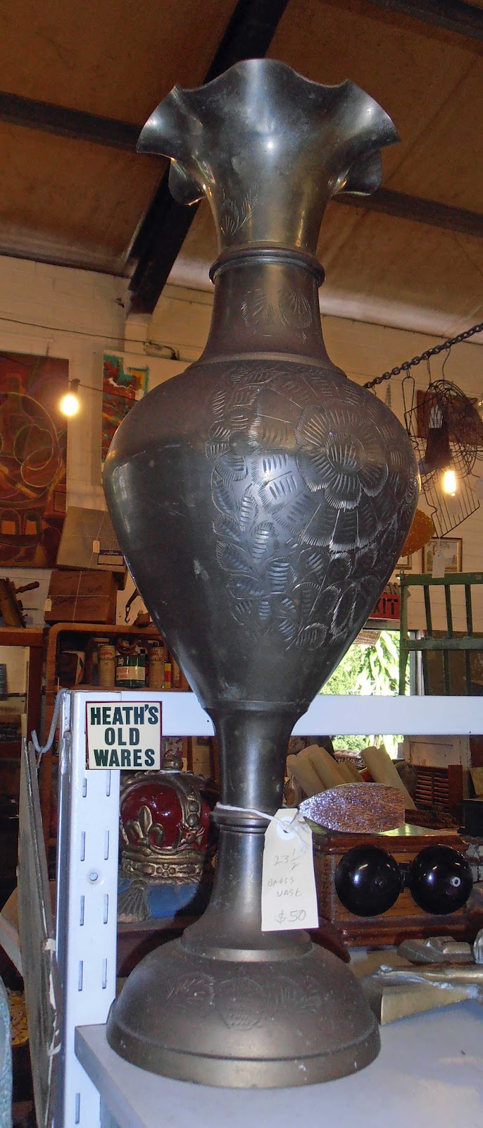 Heaths Old Wares, Collectables, Industrial Antiques art glass vases