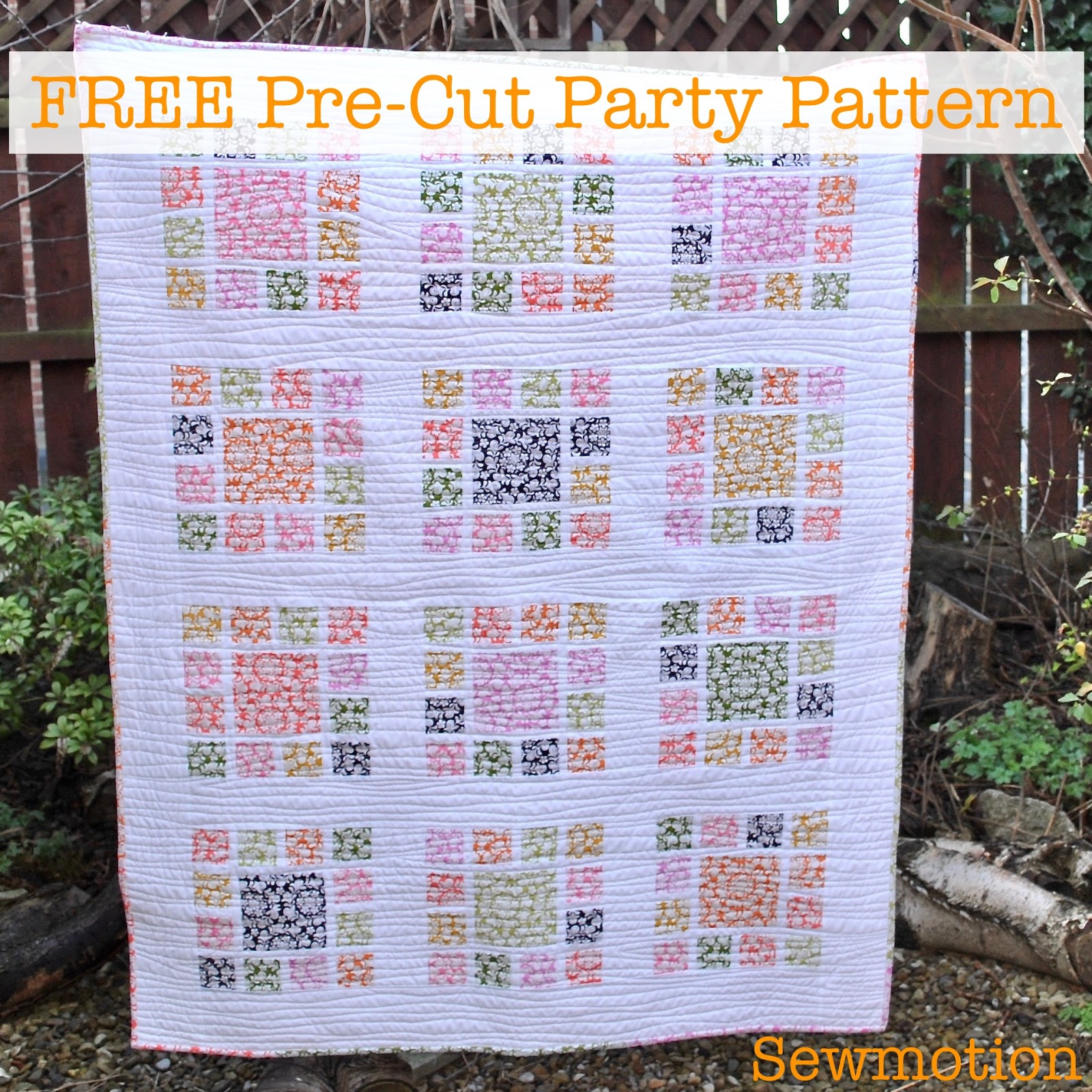 Sewmotion March's Free PreCut Party Pattern