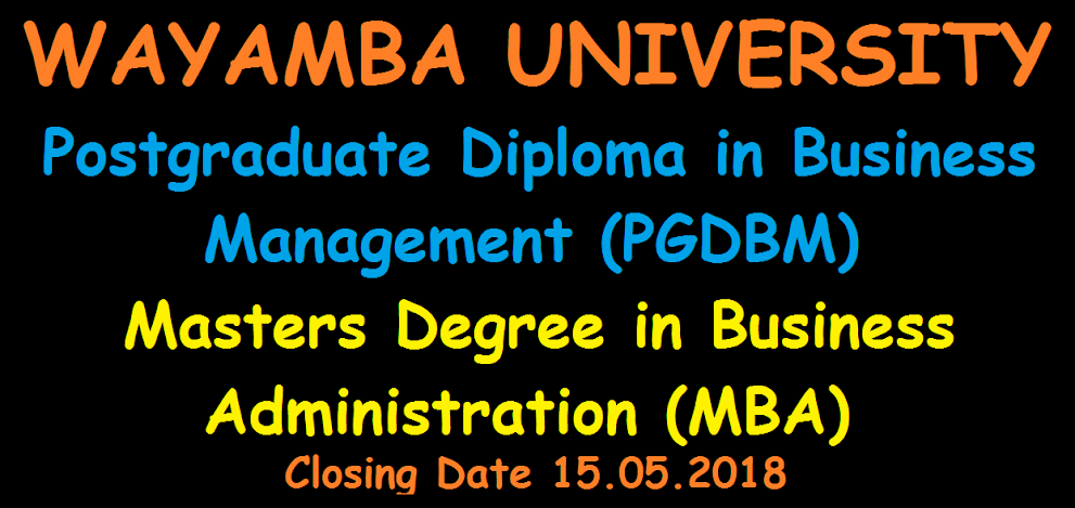 PGDBM and MBA - Wayamba University