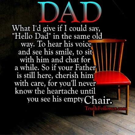 Dads Empty Chair At Christmas