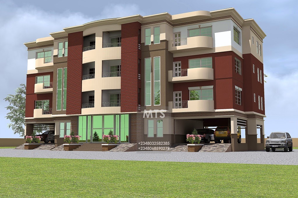 Modern and contemporary Nigerian building Designs One Bedroom Apartment