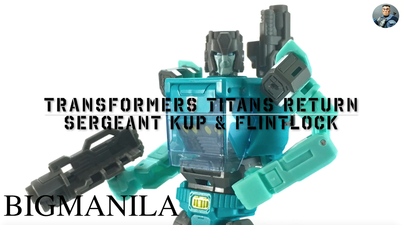 . YouTube Transformers Titans Return Deluxe Sergeant Kup and Flintlock