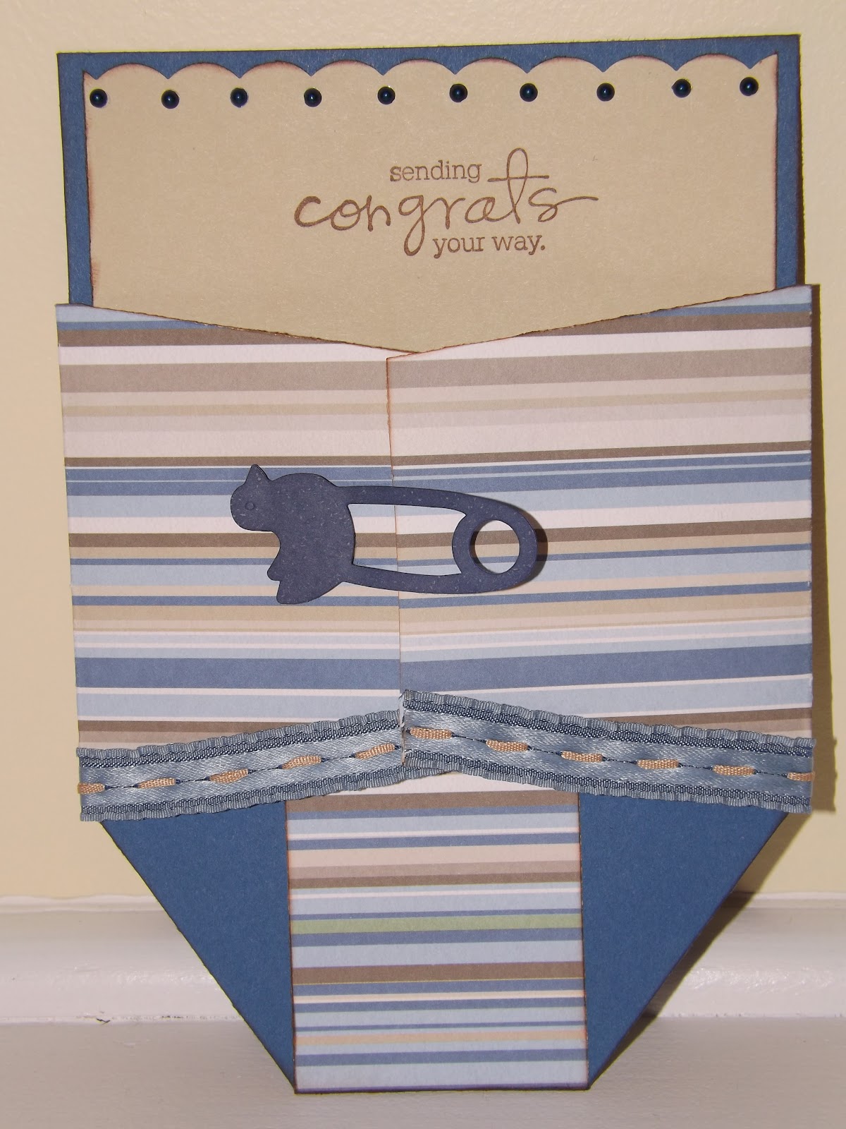 paper deckerations diaper gift card holder