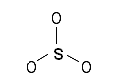 Connect the atoms of the sulfite ion (SO3-2) with single bonds.