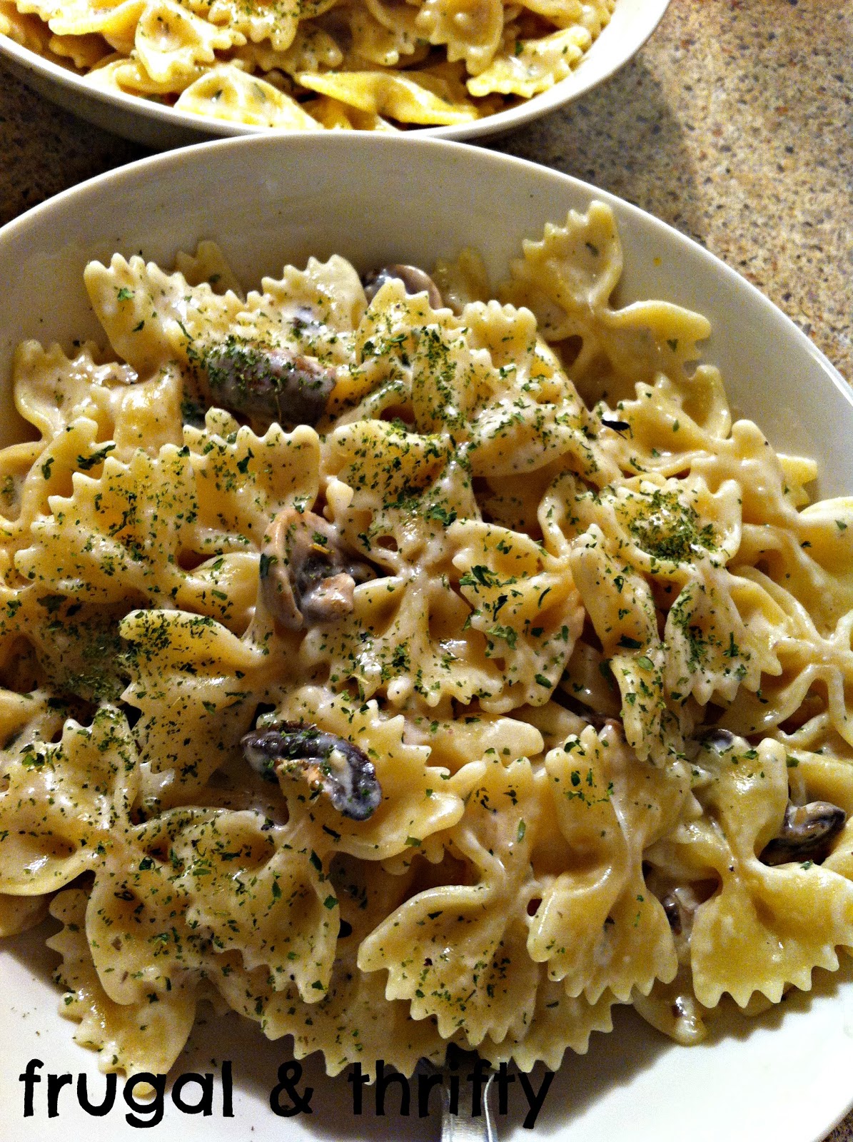 Frugal & Thrifty : Mushroom Cream Sauce