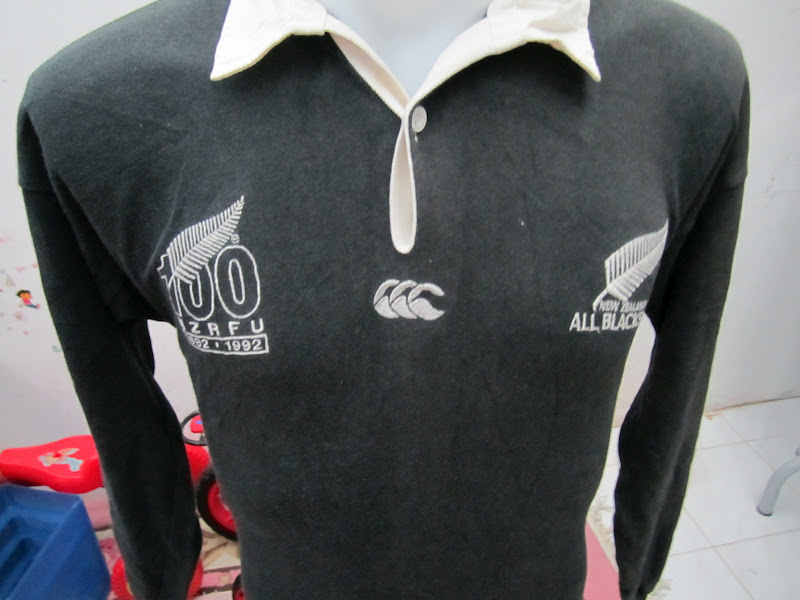 BundleWalla Vintage Canterbury All Black 100th Years Rugby Jersey