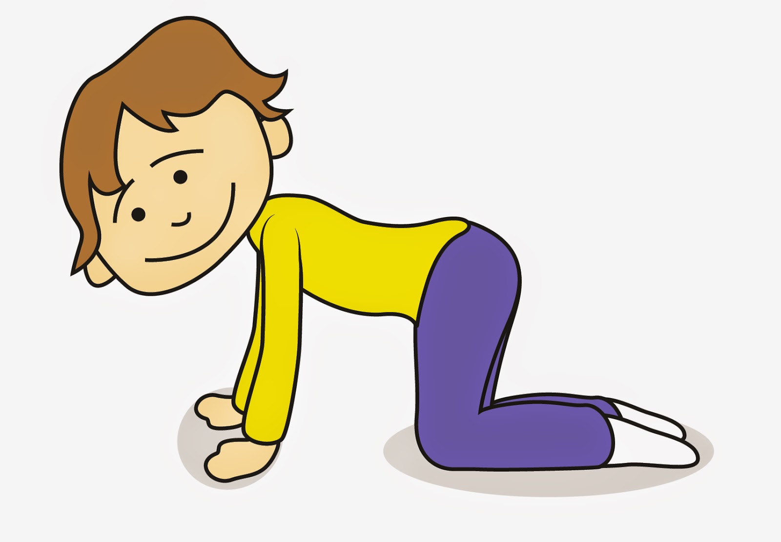 Calm Confident Kids Cat pose