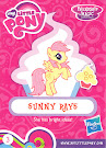 My Little Pony Wave 15A Sunny Rays Blind Bag Card