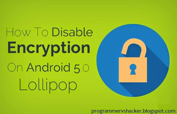 Encryption disabled. Encryption disabled