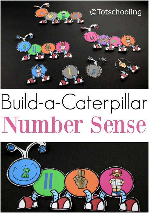 Counting Caterpillars Number Sense Activity Totschooling Toddler Preschool Kindergarten Educational Printables