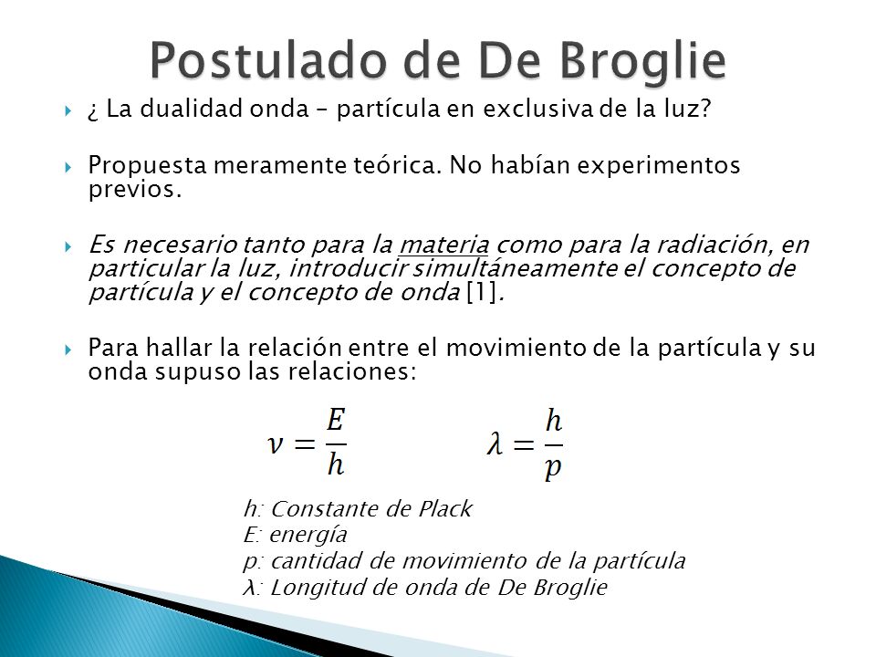 QUIMICA CONSTRUCTIVA: Aportes de De Broglie al modelo Actual del Atomo