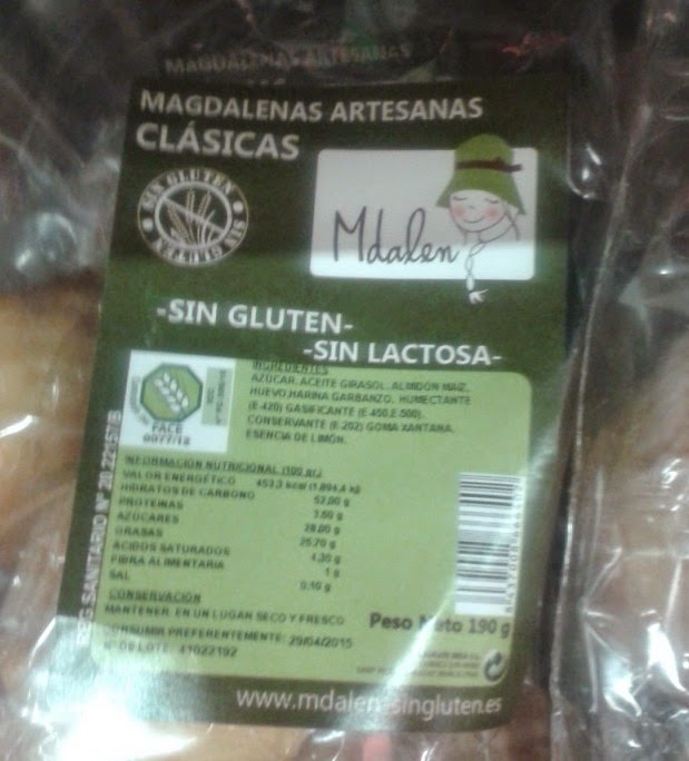 Sin Gluten and Sin Lactosa Magdalenas by Mdalen Sin Gluten. Sin Gluten (aka Gluten Free) food from Spain
