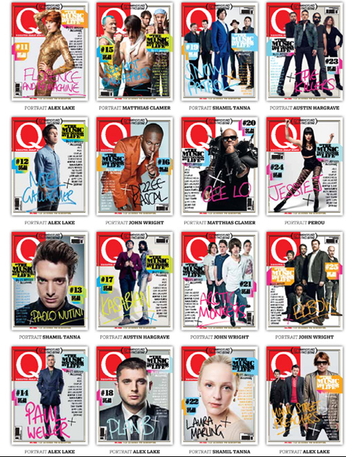 Edição de 25 anos da Q Magazine traz 25 capas diferentes com quem importa na música ou não