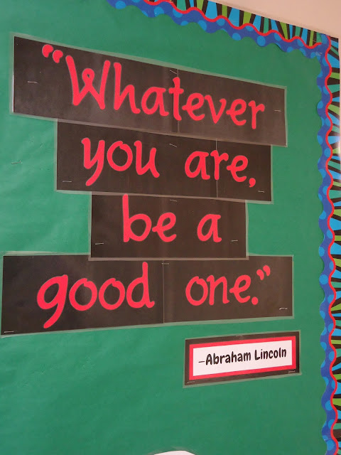 Inspirational quotes, New Year's bulletin board