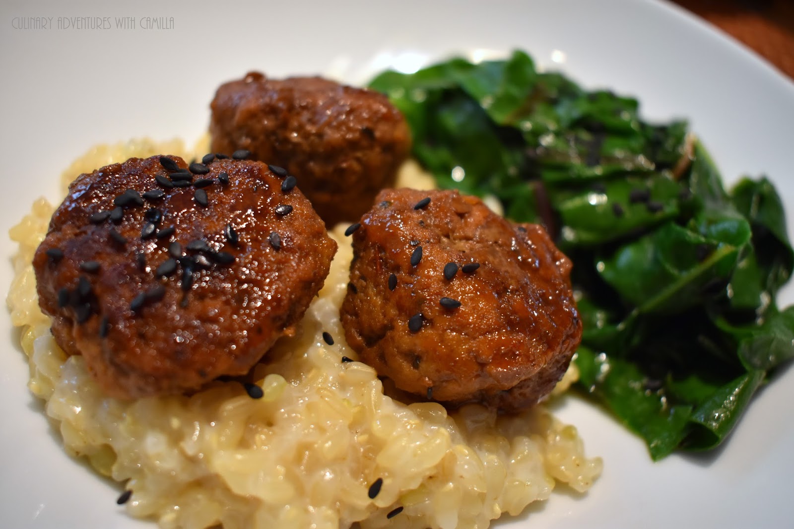 SoyGlazed Duck Meatballs KitchenMatrixCookingProject