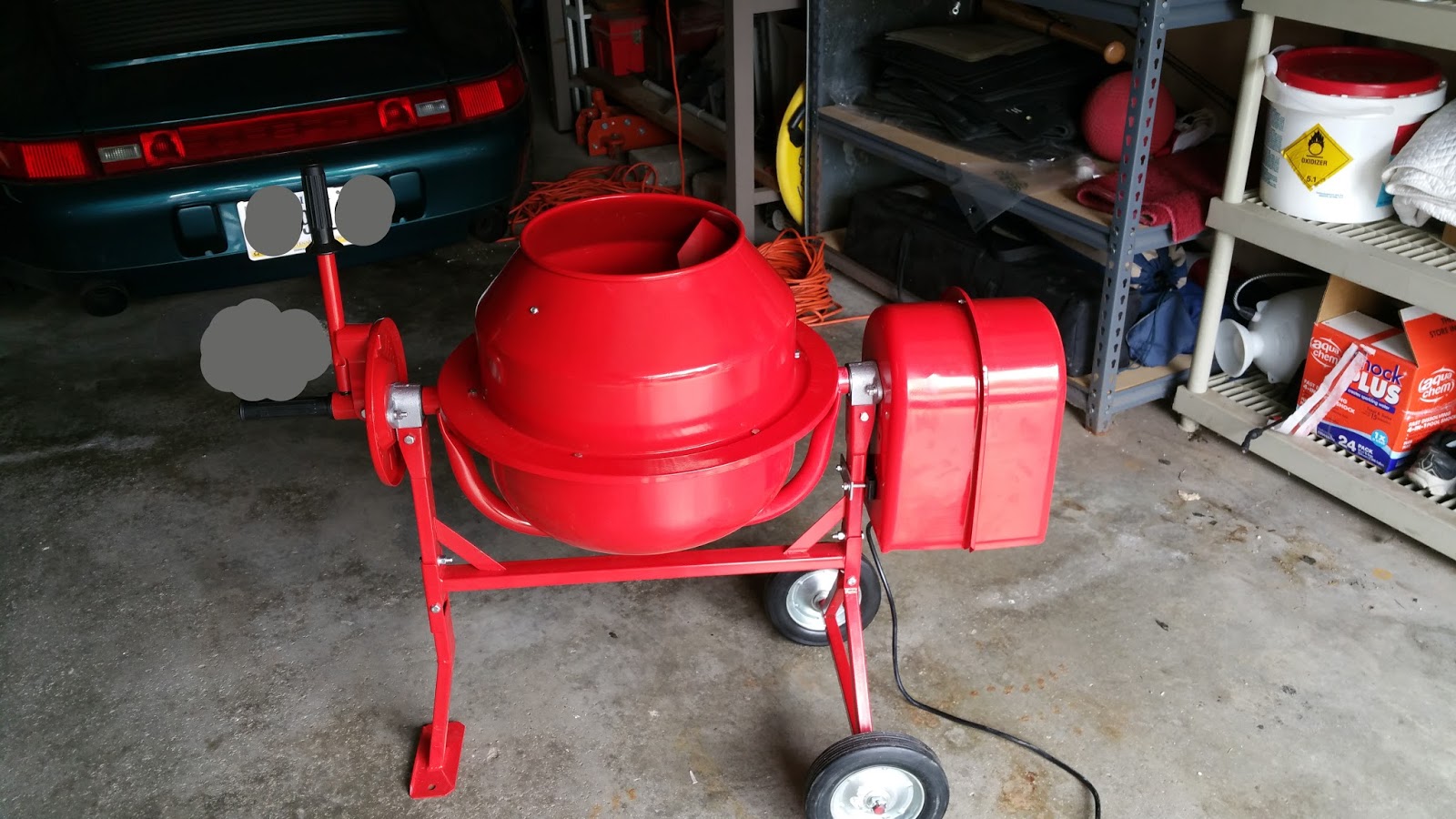 Buck Up Chinny Cheapo Harbor Freight Cement Mixer