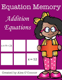 https://www.teacherspayteachers.com/Product/Equation-Memory-Addition-Equations-1680829