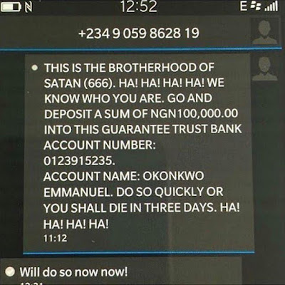 a Huh? King Wasiu Ayinde's daughter claimed she paid money after she got this message