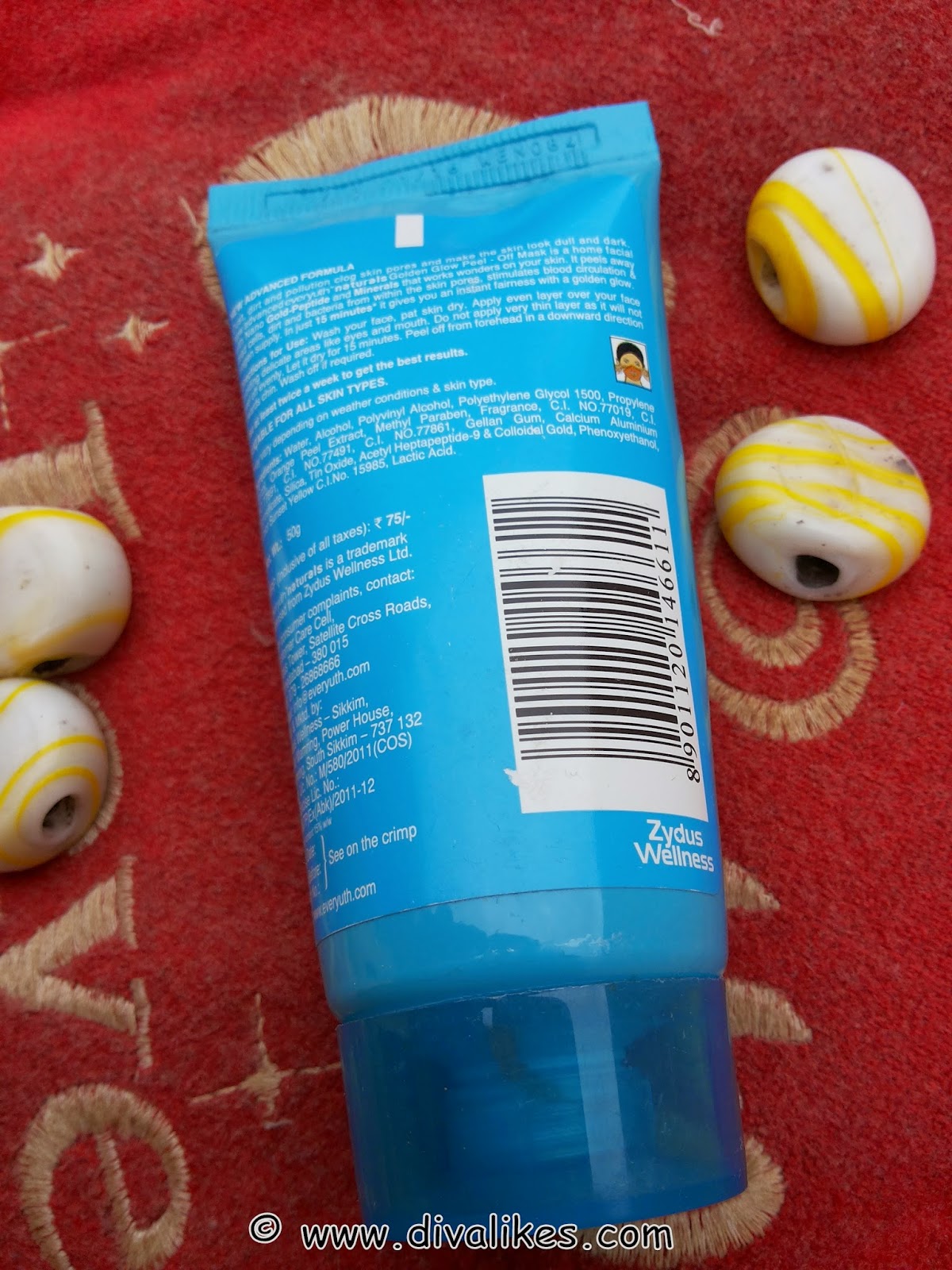 Everyuth Naturals Golden Glow PeelOff Mask Review Diva Likes