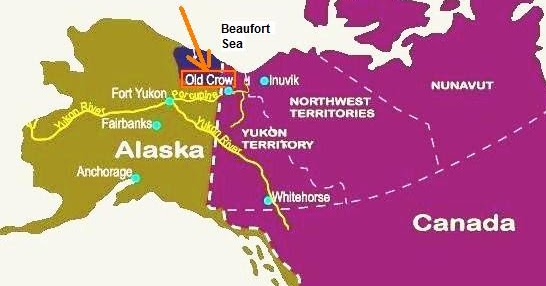 Old Crow Yukon Map Ultima Thule: Old Crow, An Arctic Native Village In Northern Yukon, Canada