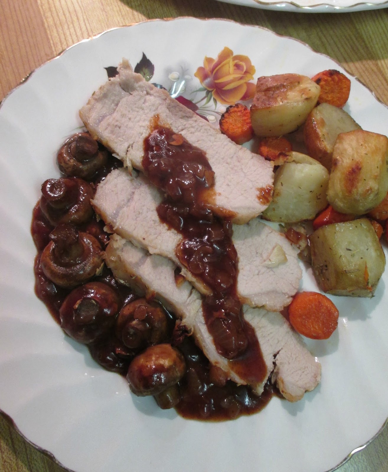 Just my Stuff Pork with Red Wine Sauce