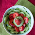 Cucumber Strawberry Salad with Honey and Balsamic Vinegar Dressing