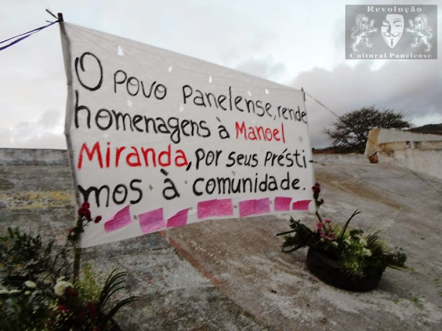 O povo panelense rende, homenagens a Manoel Miranda por seus préstimos a comunidade