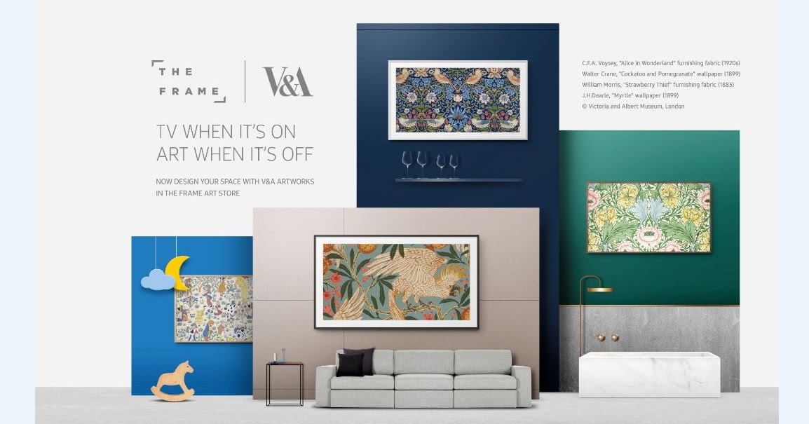 Samsung luncurkan koleksi V&A buat The Frame