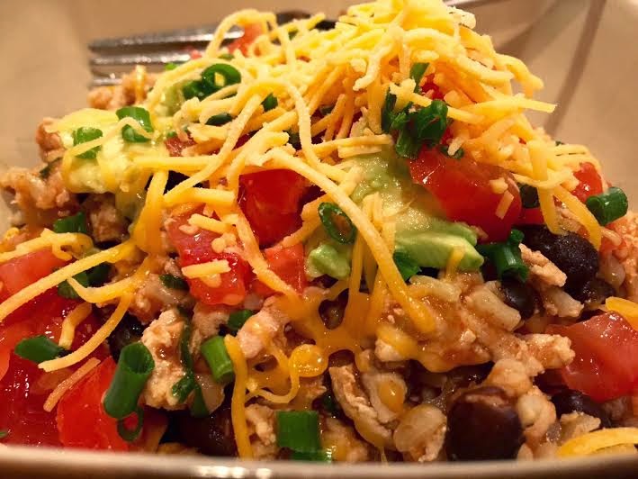 I Am Just a Wife Healthy Chicken Taco Rice Bowl