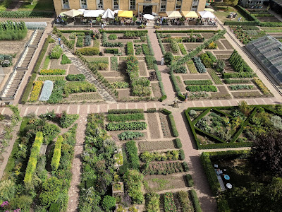 View of Villa Augustus vegetable garden.