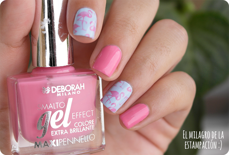 flamingo nails moyou tropical