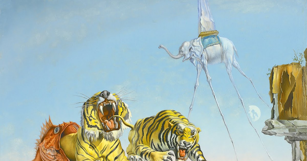 Metaphysical Hyperrealism Dream Caused by the Flight of a Bee Around a Pomegranate a Second