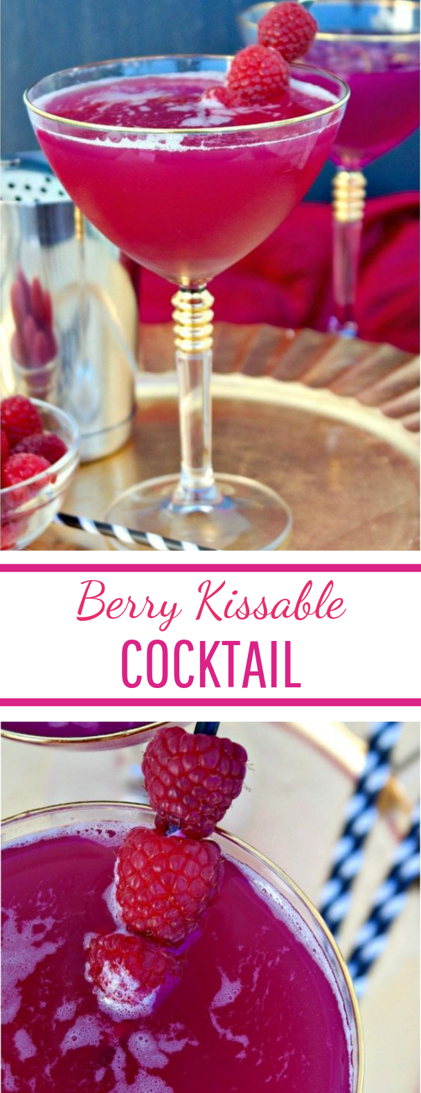Berry Kissable Cocktail #valentine #drinks