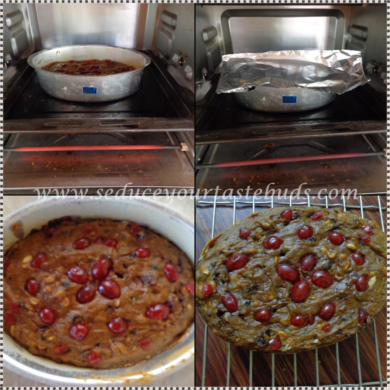 Eggless Christmas Fruit Cake #2 [No Soaking / Alcohol Free] - Seduce