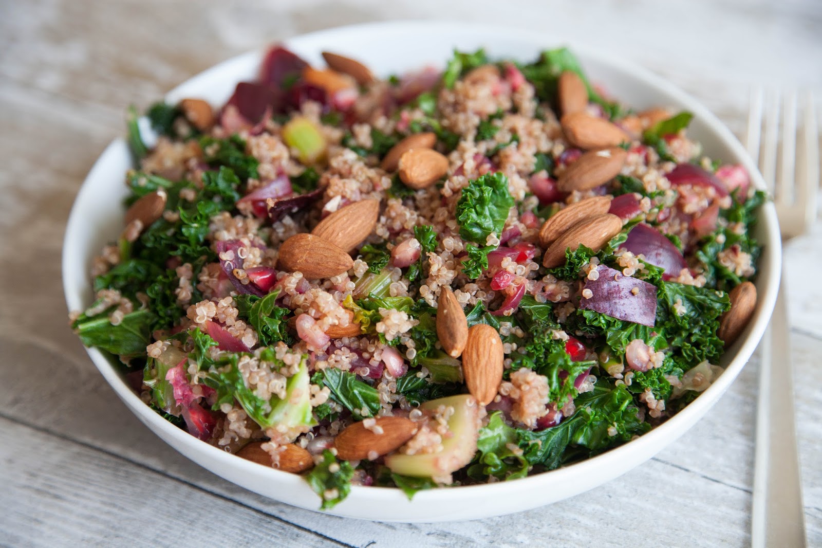 Almond, Kale Quinoa Summer Salad NANCY ELZA